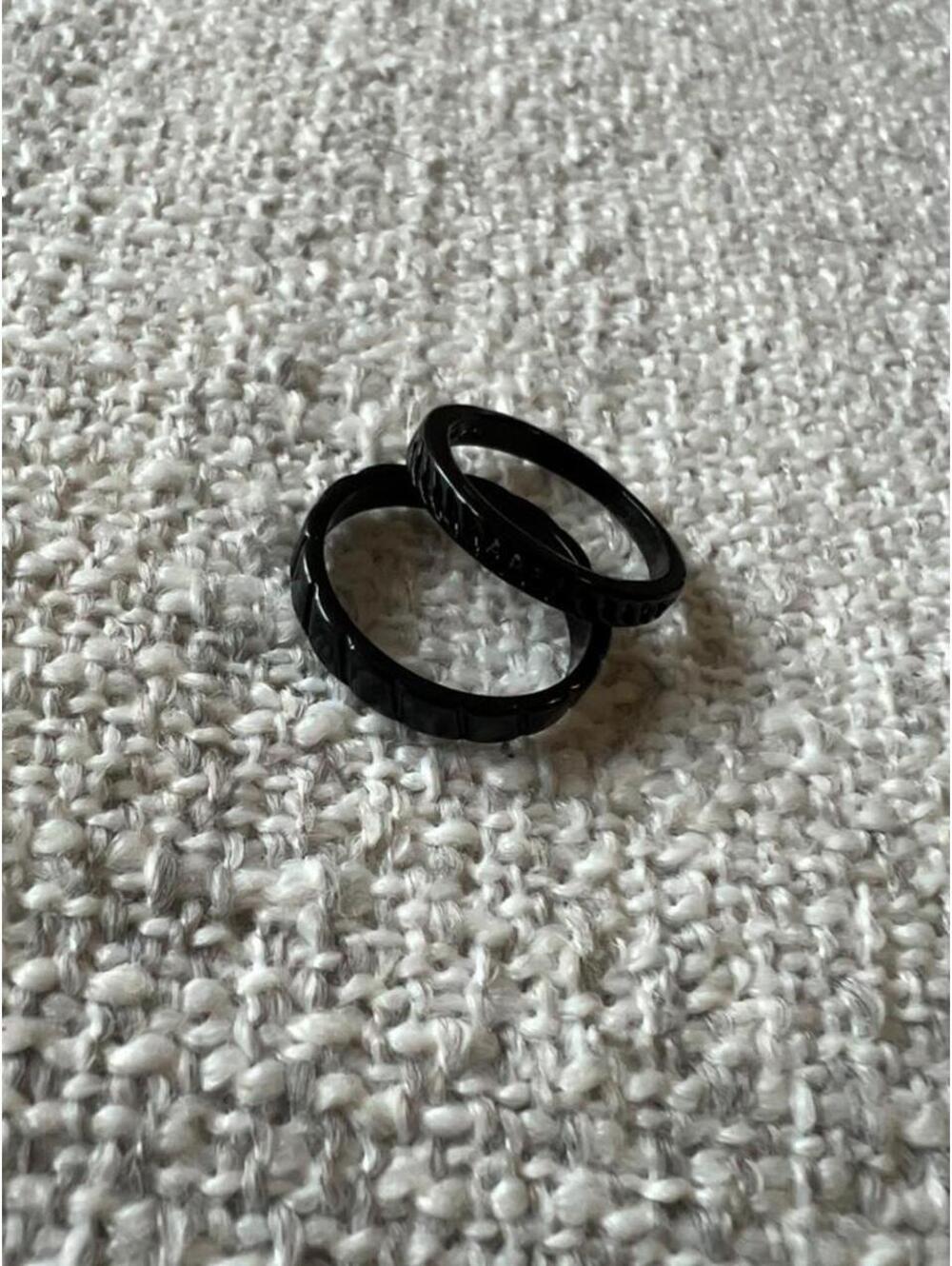 Two Dark Black Rings